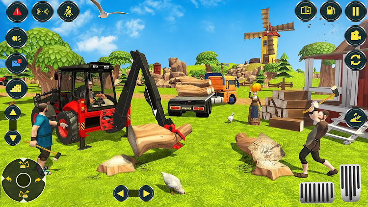 #5. Village Excavator JCB Games (Android) By: Freeze Games