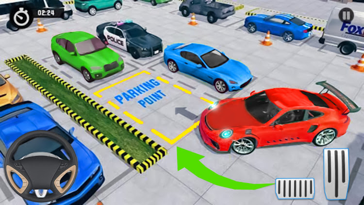 #2. Car Parking 3D Games Offline (Android) By: Game Nuix