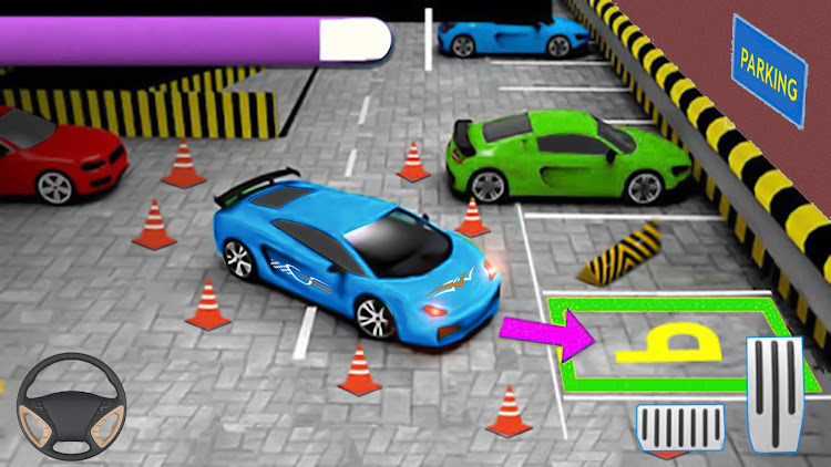 #4. Car Parking 3D Games Offline (Android) By: Game Nuix