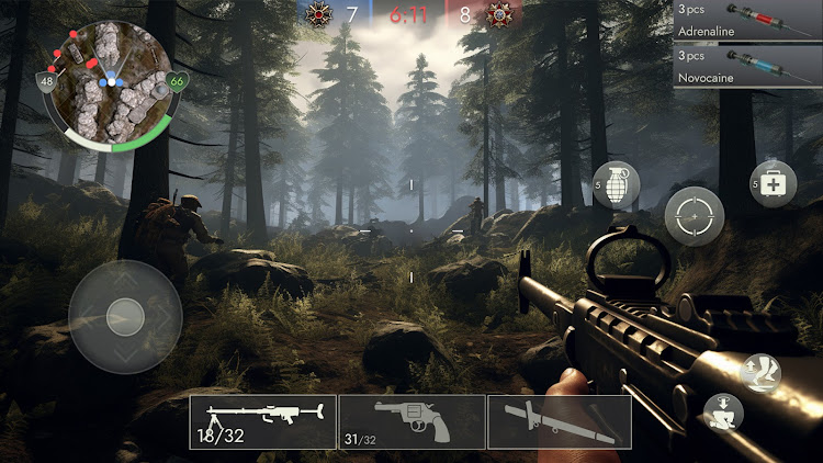 #2. WW2 Frontline 1942: War Game (Android) By: XDEVS LTD