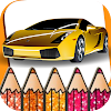 Glitter Luxury Car Coloring icon