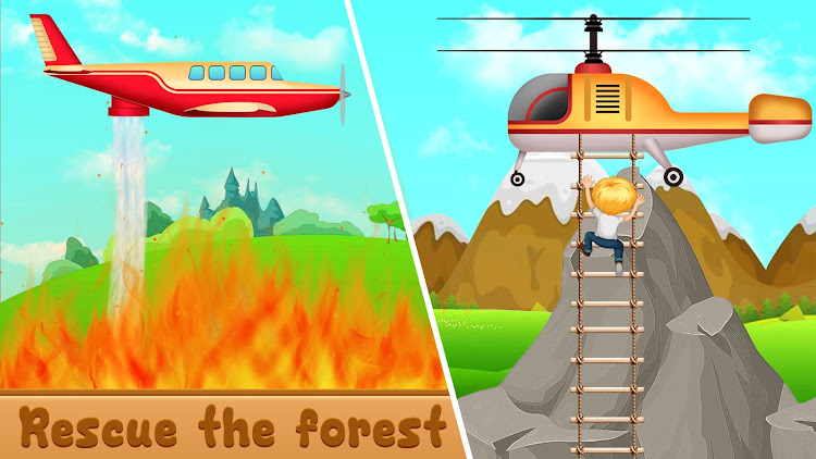 #5. Fire Truck Rescue Truck Games (Android) By: IntroPixel Game Studio