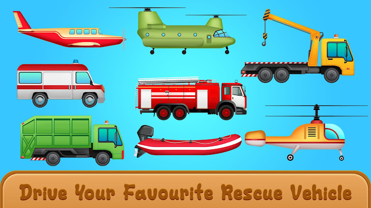 #6. Fire Truck Rescue Truck Games (Android) By: IntroPixel Game Studio