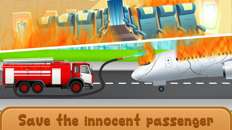 #7. Fire Truck Rescue Truck Games (Android) By: IntroPixel Game Studio