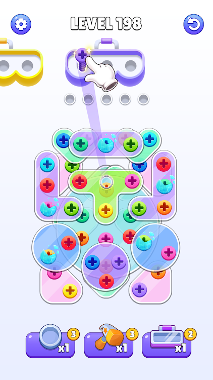 #7. Screw Puzzle: Nuts & Bolts Jam (Android) By: Magic one games