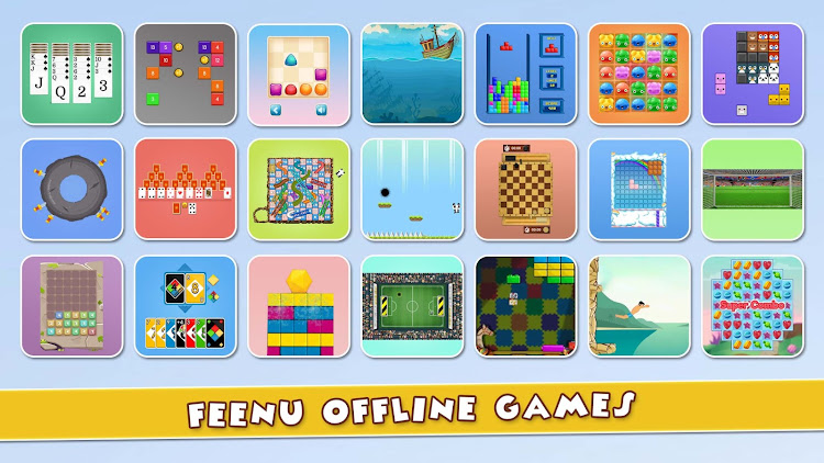 #8. Feenu Offline Games (40 Games) (Android) By: Feenu Games