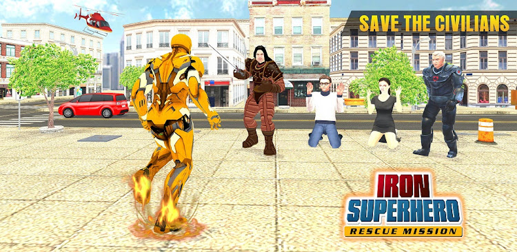 #3. Iron Rope Hero: Superhero Game (Android) By: Soulix 3D Studios