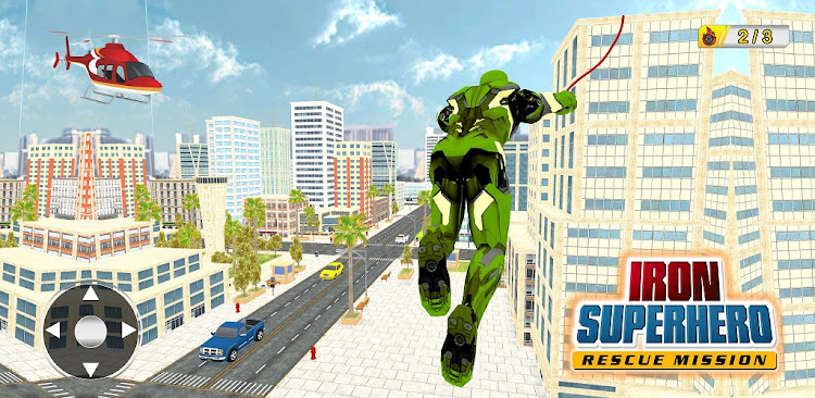 #4. Iron Rope Hero: Superhero Game (Android) By: Soulix 3D Studios