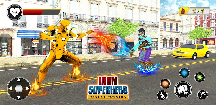 #9. Iron Rope Hero: Superhero Game (Android) By: Soulix 3D Studios