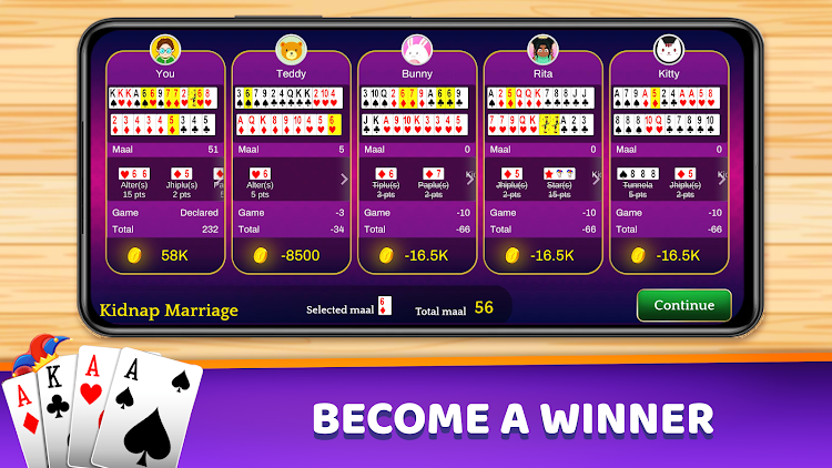 #8. Marriage Card Game (Android) By: Yarsa Games