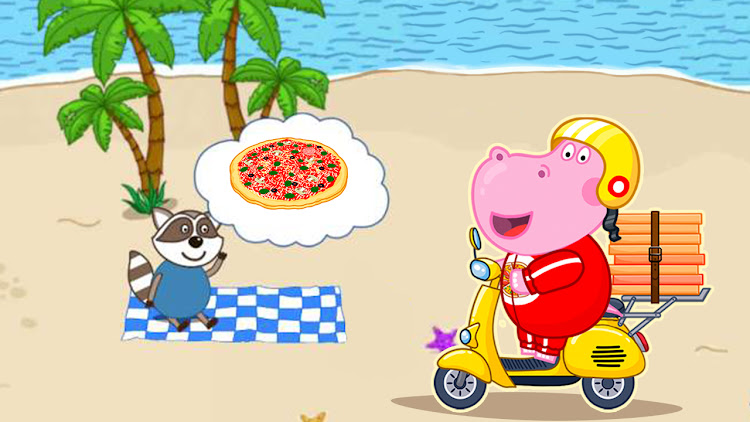 #5. Pizza maker. Cooking for kids (Android) By: Hippo Kids Games