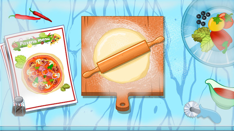 #6. Pizza maker. Cooking for kids (Android) By: Hippo Kids Games