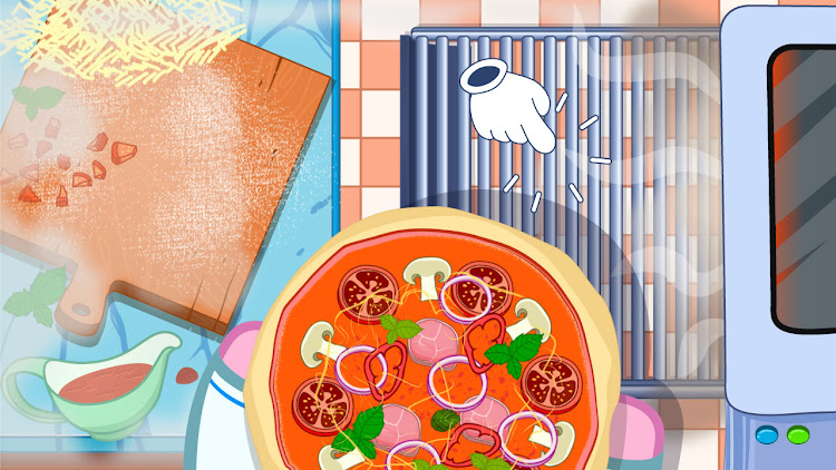 #8. Pizza maker. Cooking for kids (Android) By: Hippo Kids Games