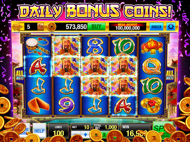 #6. Golden Spin - Slots Casino (Android) By: Meme, Inc