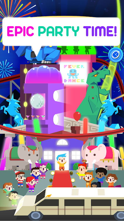 #2. Epic Party Clicker: Idle Party (Android) By: Tapps Games