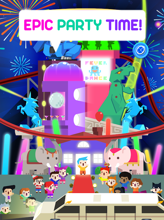 #7. Epic Party Clicker: Idle Party (Android) By: Tapps Games