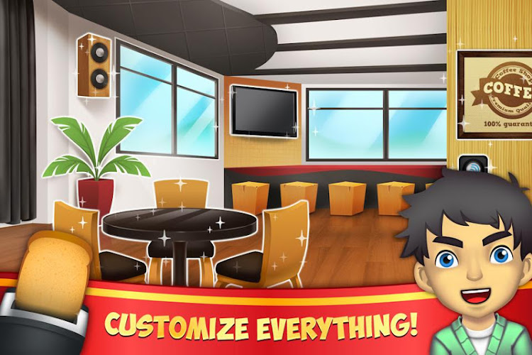 #2. My Coffee Shop: Cafe Shop Game (Android) By: Tapps Games