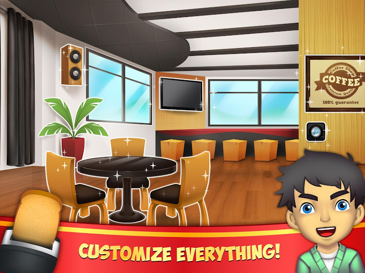 #7. My Coffee Shop: Cafe Shop Game (Android) By: Tapps Games