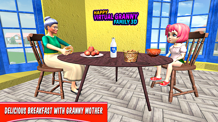 #6. Happy Virtual Granny Family 3D (Android) By: Betazin Games