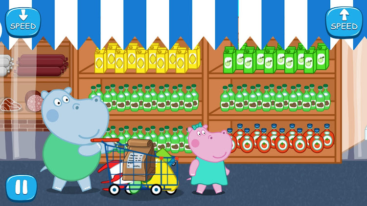 #5. Kids Supermarket: Shopping (Android) By: Hippo Kids Games