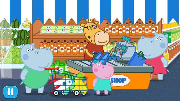 #7. Kids Supermarket: Shopping (Android) By: Hippo Kids Games