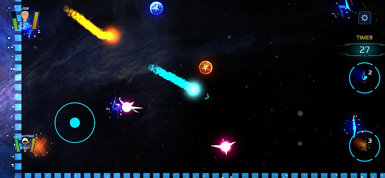 #5. Snake Out - Fun Space Battle (Android) By: GRAVITIN