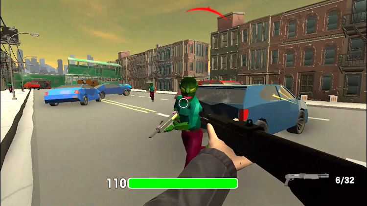 #3. Zombies From The Space FPS (Android) By: AlienHouse