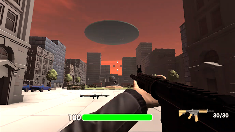 #4. Zombies From The Space FPS (Android) By: AlienHouse