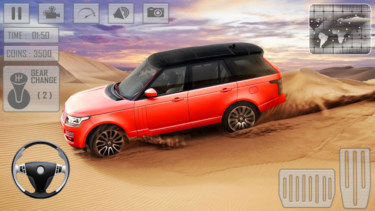 #5. Offroad Driving Desert Game (Android) By: Universal Arts