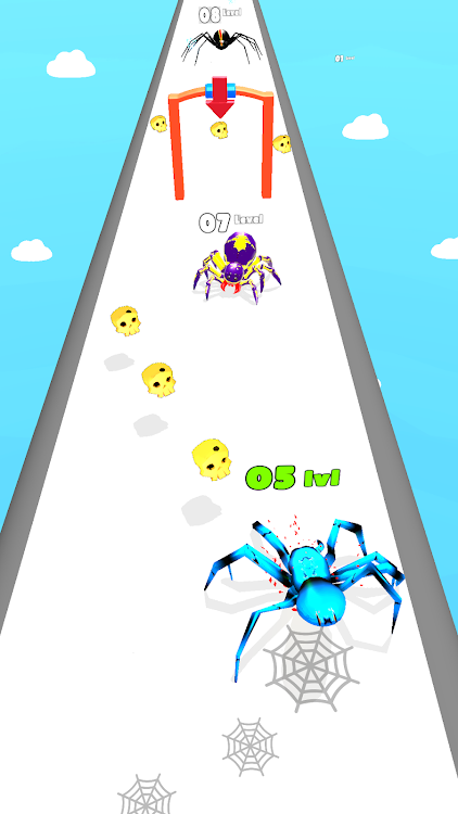 #3. Insect Run - Spider Evolution (Android) By: Play4fun Labs