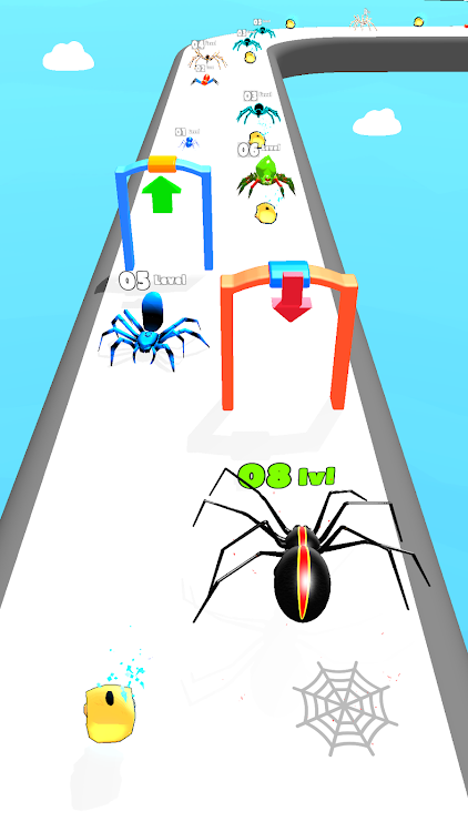 #5. Insect Run - Spider Evolution (Android) By: Play4fun Labs