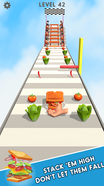 #2. Sandwich Stack Runner Game (Android) By: Tangoo Games