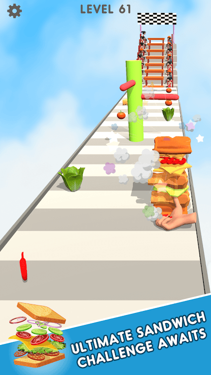 #3. Sandwich Stack Runner Game (Android) By: Tangoo Games