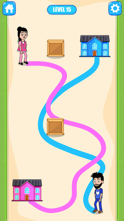 #6. Draw To Home - Draw The Line (Android) By: IntroPixel Game Studio