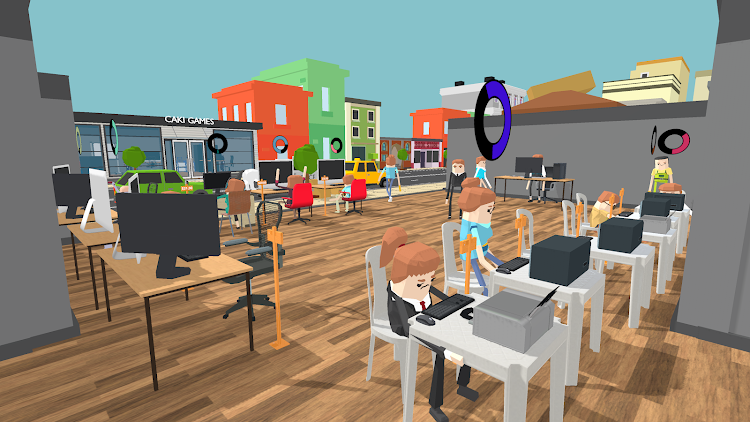 #6. Internet Cafe Low Poly (Android) By: Caki Games