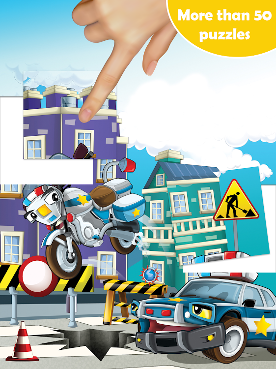 #3. Cars Puzzles for Kids (Android) By: KiDEO - Learning Games for Kids