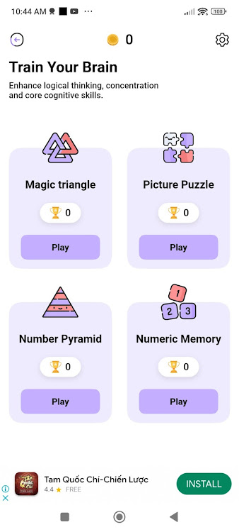 #3. Numbrainer Math & Memory Train (Android) By: phuocly