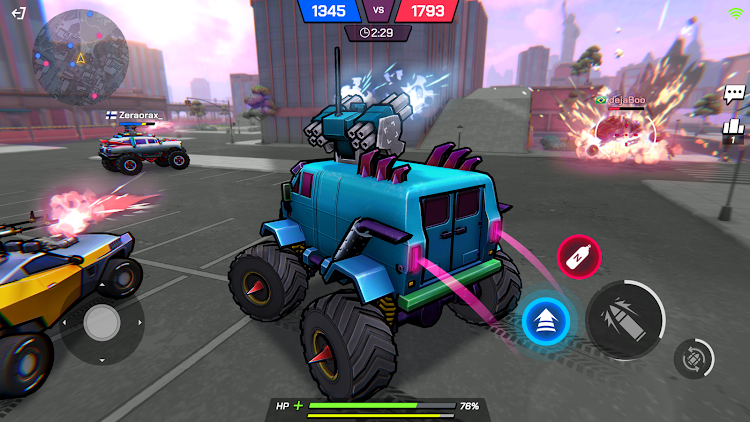 #5. Battle Cars: Fast PVP Arena (Android) By: TinyBytes