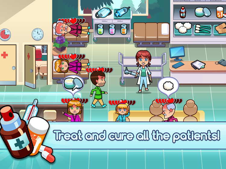 #2. Hospital Dash Tycoon Simulator (Android) By: Tapps Games