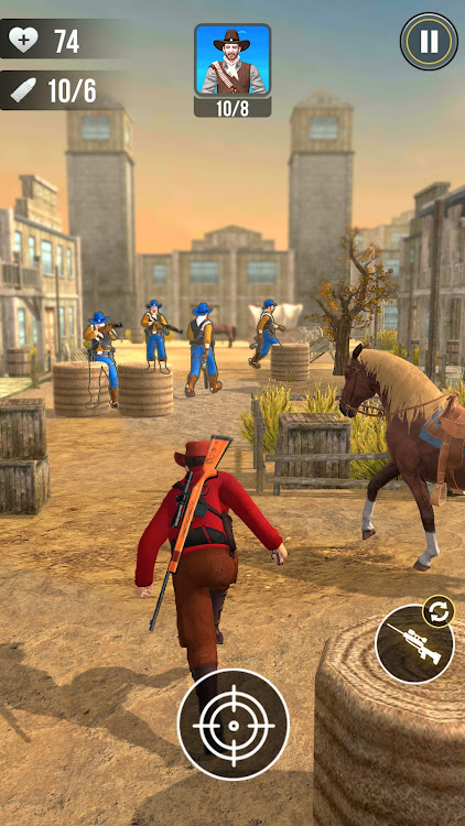 #2. Cowboy Hunt Shooter (Android) By: Game Nitro Studio