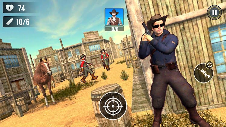 #4. Cowboy Hunt Shooter (Android) By: Game Nitro Studio