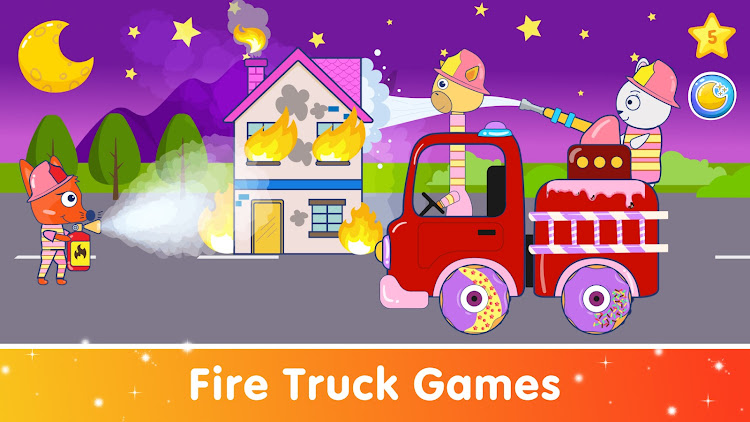 #2. Funny Car Games for Baby Girls (Android) By: Meemu: Educational Learning Games for Kids age 2-5