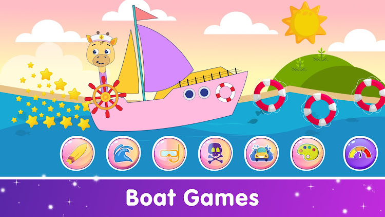 #4. Funny Car Games for Baby Girls (Android) By: Meemu: Educational Learning Games for Kids age 2-5