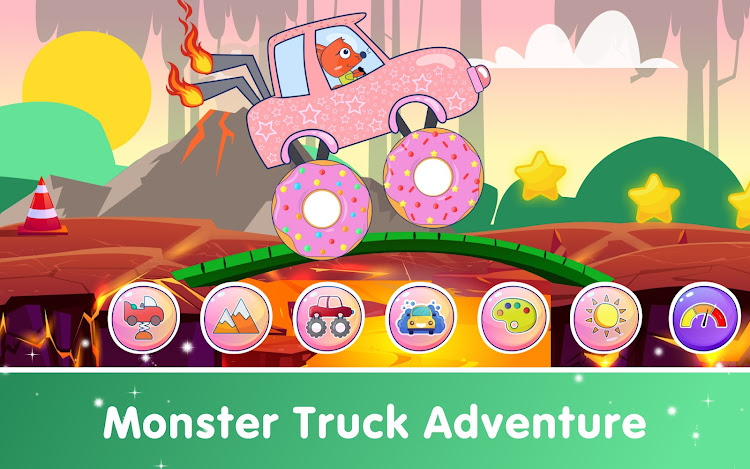 #8. Funny Car Games for Baby Girls (Android) By: Meemu: Educational Learning Games for Kids age 2-5