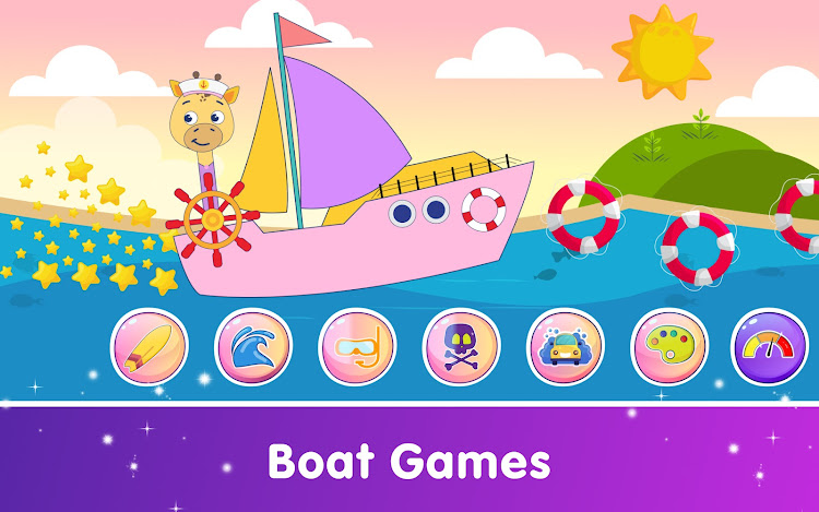 #9. Funny Car Games for Baby Girls (Android) By: Meemu: Educational Learning Games for Kids age 2-5