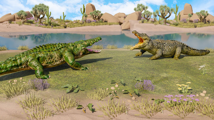 #5. Crocodile Family: Animal Games (Android) By: SimuFusion Studios