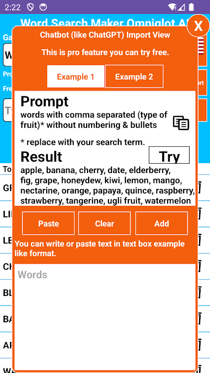 #4. Word Search Maker Omniglot (Android) By: Integrose