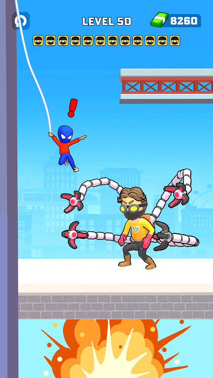 #6. Swing Hero: Superhero Fight (Android) By: Bravestars Publishing