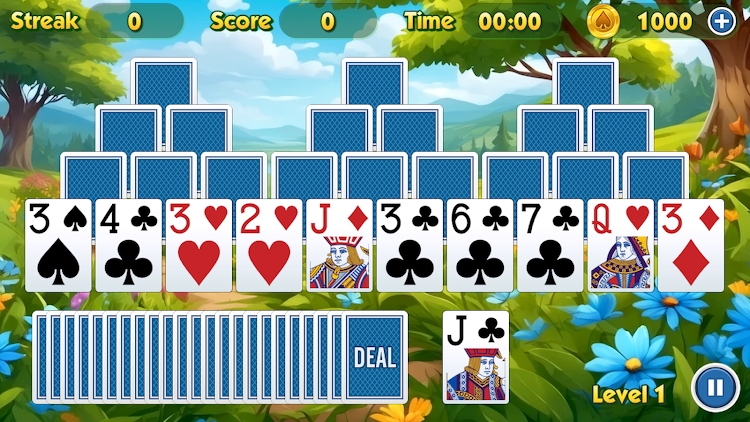 #6. TriPeaks Solitaire Challenge (Android) By: Giantix Studios