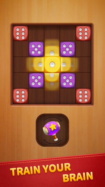 #2. Woody Dice - Merge Puzzle (Android) By: Shared Fun